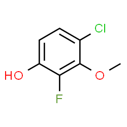 4-Chloro-2-fluoro-3-methoxyphenol Structure