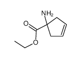 3-Cyclopentene-1-carboxylicacid,1-amino-,ethylester(9CI)结构式