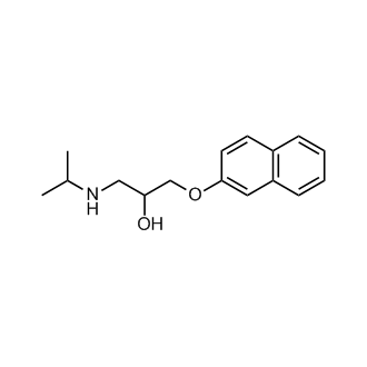 1-(异丙基氨基)-3-(萘-2-基氧基)丙-2-醇结构式