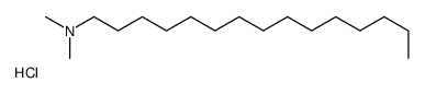 N,N-dimethylpentadecan-1-amine,hydrochloride Structure
