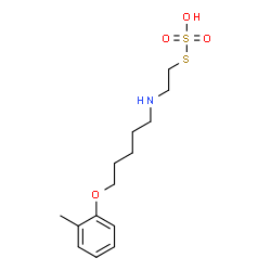 2-[5-(o-Tolyloxy)pentyl]aminoethanethiol sulfate Structure