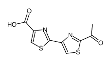 2-(2-acetyl-1,3-thiazol-4-yl)-1,3-thiazole-4-carboxylic acid Structure