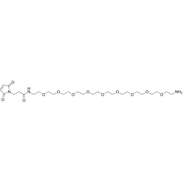 Mal-amido-PEG9-amine TFA structure