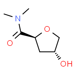 2-Furamide,tetrahydro-4-hydroxy-N,N-dimethyl-,trans-(8CI) structure