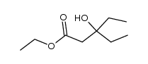 Ethyl 3-ethyl-3-hydroxypentanoate结构式
