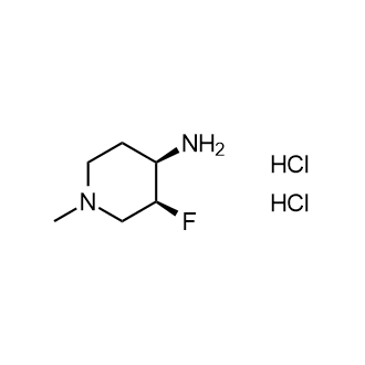 (3S,4R)-3-氟-1-甲基哌啶-4-胺二盐酸盐结构式