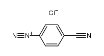 p-cyanobenzene diazonium chloride结构式