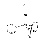 (triphenylarsine)gold(I) chloride Structure
