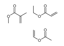 2-甲基-2-丙烯酸甲酯与乙酸乙烯酯和2-丙烯酸乙酯的聚合物结构式