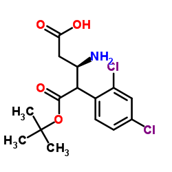 Boc-(R)-3-氨基-4-(2,4-二氯苯基)丁酸结构式
