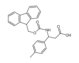 N-Fmoc-DL-3-(4-甲基苯基)-3-氨基-丙酸结构式