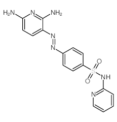 Benzenesulfonamide,4-[2-(2,6-diamino-3-pyridinyl)diazenyl]-N-2-pyridinyl-结构式