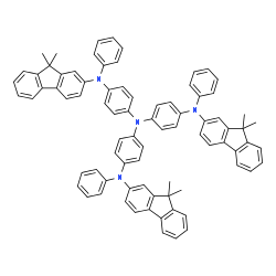 4,4',4''-三[9,9-二甲基芴-2-基(苯基)氨基]三苯胺结构式