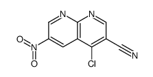 4-氯-6-硝基-1,8-萘啶-3-甲腈结构式