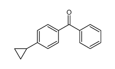 (4-环丙基苯基)(苯基)甲酮结构式