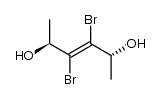 (2R,3E,5S)-3,4-dibromohex-3-ene-2,5-diol结构式