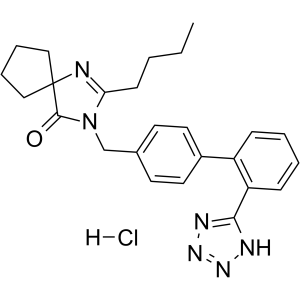 Irbesartan hydrochloride Structure