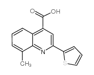 8-甲基-2-(2-噻吩基)喹啉-4-羧酸结构式