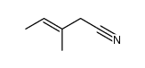 (E/Z)-3-Methyl-3-pentenenitrile Structure
