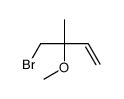 4-bromo-3-methoxy-3-methylbut-1-ene Structure
