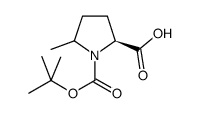 (2S)-N-Boc-5-甲基吡咯烷-2-甲酸结构式