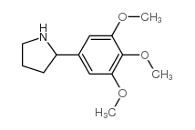 2-(3,4,5-三甲氧基苯基)-吡咯烷结构式