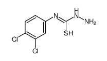 N-(3,4-dichlorophenyl)hydrazinecarbothioamide结构式