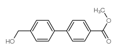 4'-(羟甲基)-[1,1'-联苯]-4-羧酸甲酯结构式