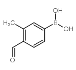 4-醛基-3-甲基苯硼酸结构式
