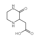 (3-氧代哌嗪-2-基)乙酸结构式
