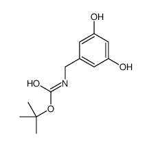 tert-butyl N-[(3,5-dihydroxyphenyl)methyl]carbamate结构式