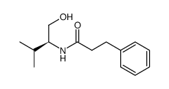 (S)-N-(1-hydroxy-3-methylbutan-2-yl)-3-phenylpropanamide结构式