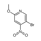 5-溴-2-甲氧基-4-硝基吡啶结构式