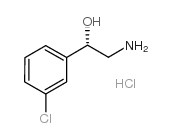 (S)-2-氨基-1-(3-氯苯基)乙醇盐酸盐结构式
