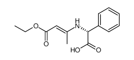 (R)-[(3-ethoxy-1-methyl-3-oxoprop-1-enyl)amino]phenylacetic acid Structure