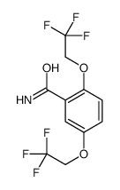2,5-Bis(2,2,2-trifluoroethoxy)benzamide Structure