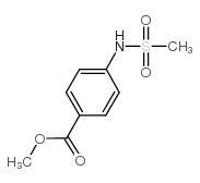 4-(甲基磺酰胺)苯甲酸甲酯结构式