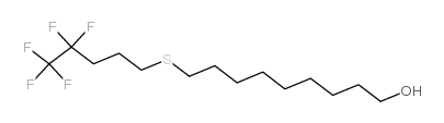 9-[(4,4,5,5,5-五氟戊基)硫代]-1-壬醇结构式