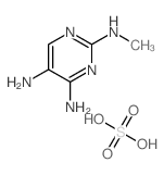 N2-methylpyrimidine-2,4,5-triamine; sulfuric acid结构式