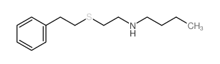 1-Butanamine,N-[2-[(2-phenylethyl)thio]ethyl]- Structure