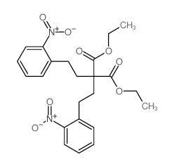 diethyl 2,2-bis[2-(2-nitrophenyl)ethyl]propanedioate结构式