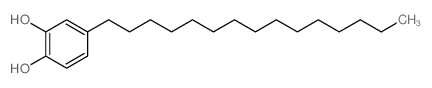 1,2-Benzenediol,4-pentadecyl- Structure