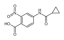 4-(cyclopropanecarboxamido)-2-nitrobenzoic acid Structure