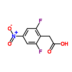 (2,6-Difluoro-4-nitrophenyl)acetic acid Structure
