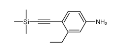 Benzenamine, 3-ethyl-4-[(trimethylsilyl)ethynyl]- (9CI)结构式