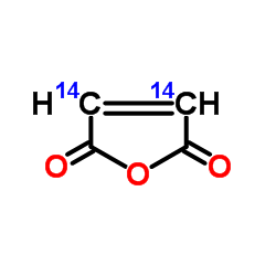2,5-(3,4-14C2)Furandione Structure