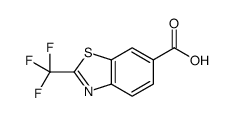2-(三氟甲基)-1,3-苯并噻唑-6-羧酸结构式