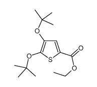 4,5-Di-tert-butoxy-2-thiophenecarboxylic acid ethyl ester Structure