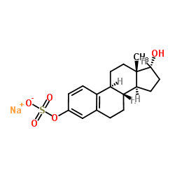 17α-雌二醇硫酸钠结构式