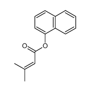 1-naphthyl 3-methyl-2-butenoate Structure